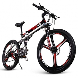 1Life Folding Electric Mountain Bike 1Life ENGWE-3 26 Folding E-Bike Electric Bicycle with 400W 48V High-speed Motor Collapsible Frame 21 Speed Gears Bike Scooter