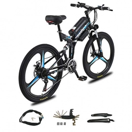 AZUOYI Folding Electric Mountain Bike 26 Inch Foldable Electric Bike for Adults, Commuting Ebike with 36V 10AH Battery, 350W Motor Electric Mountain Bike, And Professional 21 Speed Gears