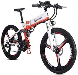 Suge Folding Electric Mountain Bike 26 inch folding electric mountain bike bicycle Electric bicycle electric bike Male and Female Students Bicycle, for Outdoor Sports, Exercise