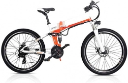 SHOE Folding Electric Mountain Bike 26 Inches Electric Mountain Bike Foldable E-Bike with Removable Battery 21-Speed Transmission System Mountain Bike