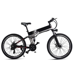 FMOPQ Folding Electric Mountain Bike 26inch Foldable Electric Mountain Bike 500W High Speed 40km / H Fold Electric Bicycle 48V Lithium Battery Hidden Frame Off-Road (Color : 48V500W)