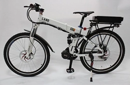 48V 750W Bafang/8Fun Mid-drive White Foldable Frame Electric Bicycle With Ebike 48V 20Ah Lithium Rear Carrier Battery