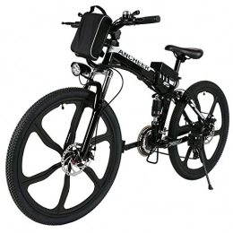 Ancheer Folding Electric Mountain Bike ANCHEER 20 / 26 / 27.5" Electric Bike for Adults, Electric Bicycle / Commute Ebike with 250W Motor, 36V 8 / 10Ah Battery, Professional 7 / 21 Speed Transmission Gears