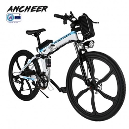Ancheer Bike ANCHEER 20 / 26 / 27.5" Electric Bike for Adults, Electric Bicycle / Commute Ebike with 250W Motor, 36V 8 / 10Ah Battery, Professional 7 / 21 Speed Transmission Gears (26" 8ah Rambler white)