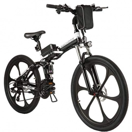Ancheer Folding Electric Mountain Bike ANCHEER 26" Electric Bike for Adults, Electric Bicycle / Commute Ebike with 250W Motor, 36V 8Ah Battery, Professional 7 / 21 Speed Transmission Gears