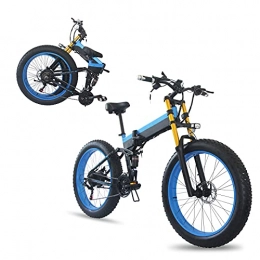 AORISSE Electric Bike, 1000W Foldable Adult 26" Fat Tire Bike 48V 10AH Battery Electric Bicycle Snowy Beach Mountain Ebike