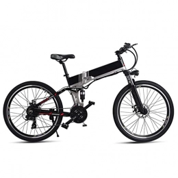 AWJ Folding Electric Mountain Bike AWJ 26inch Electric Mountain Bike 500W High Speed 40km / H Fold Electric Bicycle 48V Lithium Battery Hidden Frame Off-Road Ebike