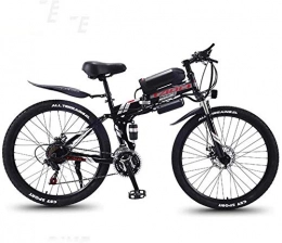 baozge Electric Bike 26 Mountain Bike for Adult All Terrain 27-speed Bicycles 36V 30KM Pure Battery Mileage Detachable Lithium Ion Battery Smart Mountain Ebike for Adult-black red A1_8AH/40km