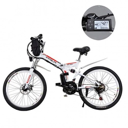 Bewinch Folding Electric Mountain Bike Bewinch 24 Inch Electric Mountain Bikes, Removable Lithium Battery Mountain Electric Folding Bicycle with Hanging Bag Three Riding Modes Suitable for Men And Women, B, 12ah / 576Wh