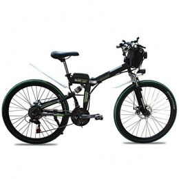 CARACHOME Folding Electric Mountain Bike CARACHOME Adult Electric Bike, 26 Inch Folding Electric Bike 350W / 48V / 15AH for Man & Woman Commuting and Leisure, A