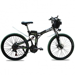 CBA BING Folding Electric Mountain Bike CBA BING Electric Folding Bicycle Mountain Bike, E-bike Commuter Bike with 36V Lithium Battery Charging, Electric Bike 21 Speed Gear and Two Working Modes