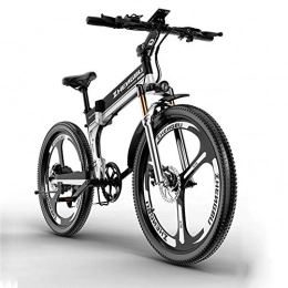 CHJ Bike CHJ Electric bicycle, electric folding mountain bike 48V400W motor, 12AH lithium battery endurance 90km, male and female off-road all-terrain vehicles