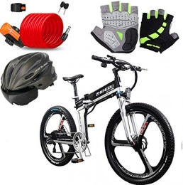 Clothes Folding Electric Mountain Bike CLOTHES Electric Mountain Bike, Fast Electric Bikes for Adults 26 inch Folding Electric Bike Beach Snow Bicycle Ebike 400W Electric Moped Electric Mountain Bicycles with Removable 48V 10Ah, Bicycle