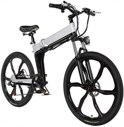 Clothes Bike Commuter City Road Bike 26'' Electric Mountain Bike With Removable Battery Mountain Electric Bicycle Booster 48V12.8Ah Lithium Battery Electric Folding Electric Bicycle Three Riding Modes LED Display