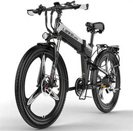 Clothes Bike Commuter City Road Bike Folding E-bike 26 '' With LCD Display 400W High-speed Motor Electric Bicycle Male And Female Adult 48v12.8Ah Lithium Battery Off-road Mountain Scooter Electric Folding Battery