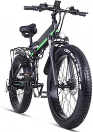 Clothes Folding Electric Mountain Bike Commuter City Road Bike Folding Electric Bike For Adults 21-speed Beach Cruiser Mountain Electric Bike 12.8Ah Lithium Battery 1000W Foldable Electric Moped 4.0 Fat Tire Electric Snowmobile Unisex