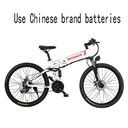 cuzona Folding Electric Mountain Bike cuzona mountain assisted folding lithium standard electric R3 bicycle bike 48V national cross-country variable speed 26-inch walking-CN_48V_10A_500W