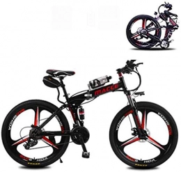 RDJM Bike Ebikes, 26 In Folding Electric Bike for Adult 21 Speed with 36V 6.8A Lithium Battery Electric Mountain Bicycle Power-Saving Portable and Comfortable Assisted Riding Endurance 20-25 Km
