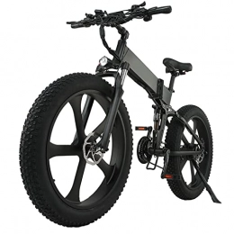 Electric oven Folding Electric Mountain Bike Electric Bicycle 1000W 12.8Ah Mountain Bike 26 Inch Folding Electric Bicycle Snow Beach Bike 26"4.0 Fat Tire Electric Bicycle (Color : 10000W One battery)