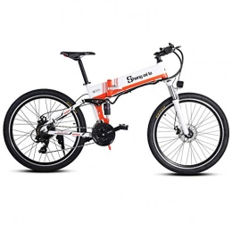 Shengmilo Bike Electric Bicycle 26 inch 4.0 fat Tire Electric Mountain 27 Speed Folding Electric Bicycle, Suitable for Adult Women / Men. Ultra-light Aluminum Body with Rear Frame