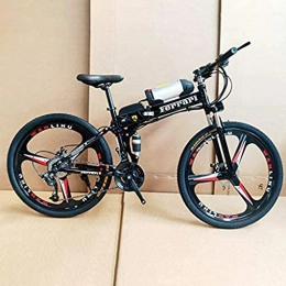 Exercise bike Bike Electric Bike, 26 (Inch) Folding Electric Mountain Bike, Lithium Battery Power Mountain Bike, 21-Speed / 27-Speed Optional, Foldable Frame, Black, 27 speed