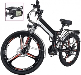 CASTOR Folding Electric Mountain Bike Electric Bike Bikes, Folding Electric Bike for Adults LED Display Electric Mountain Bicycle Commute EBike Three Modes Riding Assist 21 Speeds Shift Electric Bike for City Outdoor Cycling Travel Work