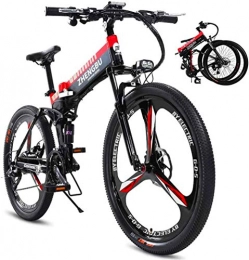Erik Xian Bike Electric Bike Electric Mountain Bike 26" Electric Mountain Bike 400W Folding Ebike with 48V 10AH Lithium-Ion Battery 27 Speed Gear, Mens MTB Commute / Offroad Electric Bicycle for the jungle trails, the