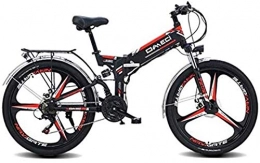 Erik Xian Folding Electric Mountain Bike Electric Bike Electric Mountain Bike 26" Folding Ebike, 300W Electric Mountain Bike for Adults 48V 10AH Lithium Ion Battery Pedal Assist E-MTB with 90KM Battery Life, GPS Positioning, 21-Speed for the