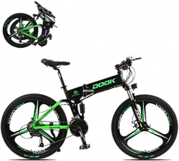 Erik Xian Folding Electric Mountain Bike Electric Bike Electric Mountain Bike 26-In Folding Electric Bike for Adult with 250W36V8A Lithium Battery 27-Speed Aluminum Alloy Cross-Country E-Bike with LCD Display Load 150 Kg Electric Bicycle wit