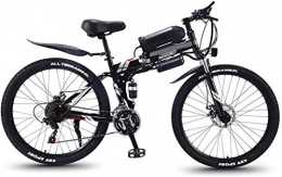 Erik Xian Folding Electric Mountain Bike Electric Bike Electric Mountain Bike 26 in Folding Electric Bike for Adults Mountain E-Bike with 350W Motor 21 Speeds High-Carbon Steel Double Disc Brake City Bicycle for Commuting, Short Trip for the