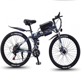 Erik Xian Folding Electric Mountain Bike Electric Bike Electric Mountain Bike 26 inch Folding Electric Bikes, 36V13Ah 350W Mountain snow Bikes Bicycle Sports Outdoor for the jungle trails, the snow, the beach, the hi ( Color : Gray )
