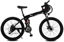 Erik Xian Folding Electric Mountain Bike Electric Bike Electric Mountain Bike Electric assisted folding bicycle, 21 Speed 240W 26 Inches City Electric Bike for Adults with Removable Battery Commute Ebike Dual Disc brakes Unisex for the jungl