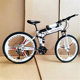 Erik Xian Folding Electric Mountain Bike Electric Bike Electric Mountain Bike Electric Bike, Urban Commuter Folding E-Bike, Max Speed 30Km / H, 26Inch Super Lightweight, 350W / 36V Removable Charging Lithium Battery, Bicycle for the jungle trail