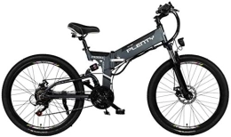 Erik Xian Folding Electric Mountain Bike Electric Bike Electric Mountain Bike Electric Mountain Bike, 24" / 26" Hybrid Bicycle / (48V12.8Ah) 21 Speed 5 Files Power System, Double E-ABS Mechanical Disc Brakes, Large-Screen LCD Display for the j