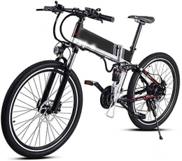 Erik Xian Bike Electric Bike Electric Mountain Bike Electric Mountain Bike 48v and 500w Assist Electric Bicycle Beach Snow Bike for Adults Aluminum Electric Scooter 8 Speed Gear E-bike with Removable 48v 10.4a Lithi