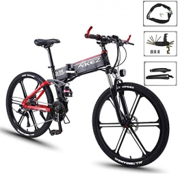 HCMNME Bike Electric Bike Electric Mountain Bike Electric Snow Bike, 26" Electric Bike 36V 350W Motor - Ebikes Bicycle with 27 Speed Gear Pedal Assist Lithium Battery Hydraulic Disc Brake Premium Full Suspension