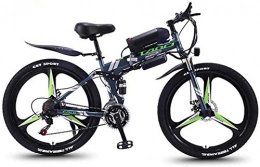 Erik Xian Bike Electric Bike Electric Mountain Bike Folding Adult Electric Mountain Bike, 350W Snow Bikes, Removable 36V 10AH Lithium-Ion Battery for, Premium Full Suspension 26 Inch Electric Bicycle for the jungle
