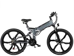 Erik Xian Folding Electric Mountain Bike Electric Bike Electric Mountain Bike Folding Electric Mountain Bike, 26'' Electric Bike E-Bike 21 Speed Gear And Three Working Modes. with Removable 48V 10 / 12.8AH Lithium-Ion Battery 350W Motor for th