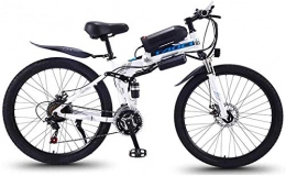 Erik Xian Folding Electric Mountain Bike Electric Bike Electric Mountain Bike Steel Frame Folding Electric Bicycle Adult Mountain Bike 36v 13a 22mph 350w Automatic Headlight Professional 21 Speed Gears Foldable Bicycle Suitable for Travel an