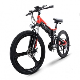 AWJ Bike Electric Bike for Adults Foldable 26 Inch Fat Tire 500W High Speed Motor 48V Hidden Lithium Battery Electric Mountain Bike