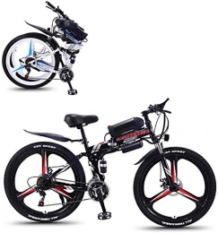 Clothes Folding Electric Mountain Bike Electric Mountain Bike, 26'' Folding Electric Mountain Bike, with Removable 36V 8AH / 10AH / 13AH Lithium-Ion Battery 350W Motor Electric Bike E-Bike 27 Speed Gear And Three Working Modes, Gray, 10AH , Bicyc
