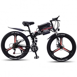 MXYPF Folding Electric Mountain Bike Electric Mountain Bike, 26 Inch Electric Bicycle - 350w Brushless Motor -36v Power-Grade Lithium Battery-High Carbon Steel Folding Frame - Suitable For Mountain And Road