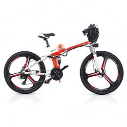 Amantiy Bike Electric Mountain Bike, Electric Mountain Bike Foldable, 48V Eletric Bike for Adults Folding Bikes Fat Tire Bikes Removable Lithium-Ion Battery E-Bikes Shifter Eletric Bicycle Electric Powerful Bicycl