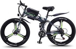 WJSWD Folding Electric Mountain Bike Electric Snow Bike, Electric Mountain Bike, Folding 26-Inch Hybrid Bicycle / (36V8ah) 21 Speed 5 Speed Power System Mechanical Disc Brakes Lock, Front Fork Shock Absorption, Up To 35KM / H Lithium Bat