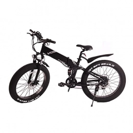 Fafrees Folding Electric Mountain Bike Fafrees K3 Fat Tire Electric Bike 26 Inch Front And Rear Shock Absorption, Folding Electric Mountain Bike E-Bike Bicycle 48 V / 10 A, Pedelec Shimano 7 Electric Dirt Bike Suitable For Snow Beach
