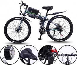 Fangfang Folding Electric Mountain Bike Fangfang Electric Bikes, 26 Inch Electric Bike 36V 350W Motor Snow Electric Bicycle with 21 Speed Foldable MTB Ebikes for Men Women Ladies / Commute Ebike, E-Bike (Color : Green)
