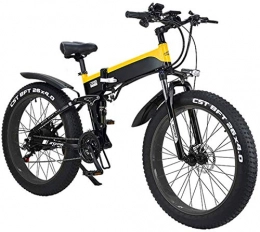 Fangfang Folding Electric Mountain Bike Fangfang Electric Bikes, Adult Folding Electric Bikes, Hybrid Recumbent / Road Bikes, with Aluminum Alloy Frame, LCD Screen, Three Riding Mode, 7 Speed 26 Inch City Mountain Bicycle Booster, E-Bike