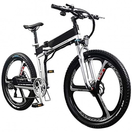 FDGBCF Folding Electric Mountain Bike FDGBCF Easy to carry Adult Folding Electric Bike, 26-Inch 48V Mountain Bike 10AH Lithium Battery Moped Multiple Shock Absorbers Electric Bicycle