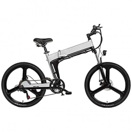 FDGBCF Folding Electric Mountain Bike FDGBCF Easy to carry Portable Folding Electric Mountain Bike, 24 Inches Electric Bicycle 48V10AH 480W Lithium Battery Mountain Electric Bikes