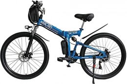 FDSAD Bike FDSAD Folding Electric Bike MTB Dirtbike, Ebikes For Adults, 26" 48V 10Ah 350W IP54 Waterproof Design, Easy Storage Foldable Electric Bycicles For Men, Blue